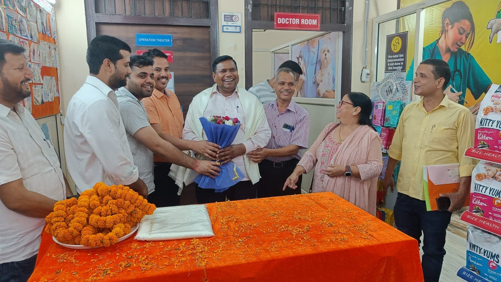 Celebration with Flowers